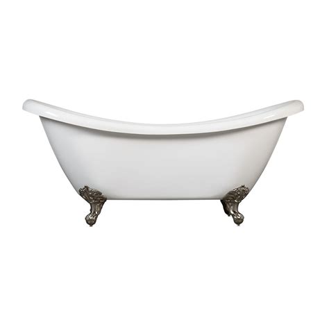 4 cast iron no ball& claw foot clawfoot bathtub tub feet here is a beautiful set of bathtub feet for your clawfoot tub. 69" Candace Acrylic Clawfoot Tub - Imperial Feet - Bathroom