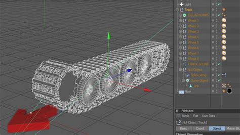 Rigging A Detailed Tank Track Using C4d Xpresso And Mograph