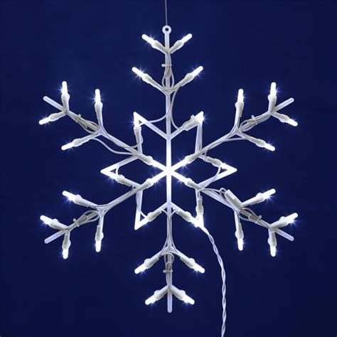 35 Lightt Led Snowflake Window Decor 16 16 In