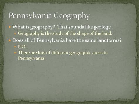 Ppt Pennsylvania Landforms Powerpoint Presentation Free Download