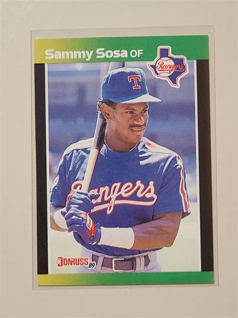 1989 Donruss Best Sammy Sosa RC Rookie Baseball Card | Etsy