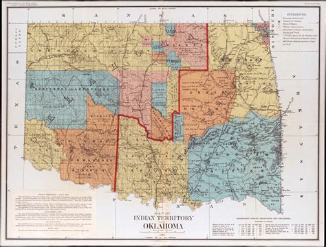 Map Of The Indian Territory And Oklahoma Gallery Of The