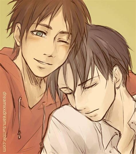 Eren X Levi Ereri Eren E Levi Anime