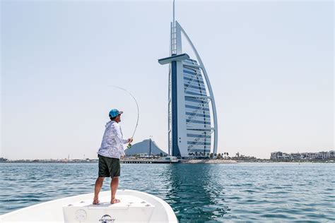Frank Smethurst Bends A Rod In Front Of Burj Al Arab Hotel During The