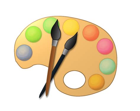 Clip Art Artist Paint Palette Clipart Kid 3 Clipartix