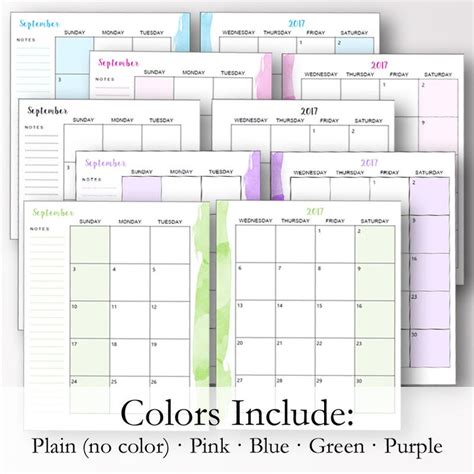 Classic Happy Planner Monthly Layout Planner Inserts Editable Etsy