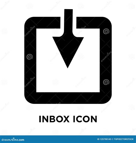 Inbox Icon Vector Isolated On White Background Logo Concept Of Stock