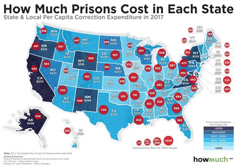 Mapping The Cost Of Us Prisons On Each State Investment Watch