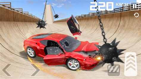 car crash simulator 3d car crashes and high speed cars jumps best android games youtube