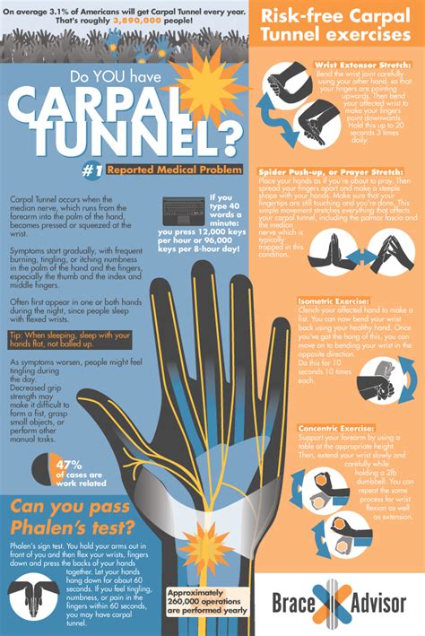 The carpal tunnel is a rigid and narrow passageway for bones and ligaments that houses the median nerve and tendons. Exercises for Carpal Tunnel Syndrome - Freeman Mfg Co.