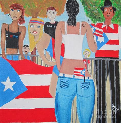 Puerto Rican Day Pride Painting By Julie Crisan Fine Art America