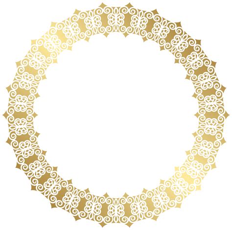 Round Gold Border Transparent Clip Art Image Clip Art Library