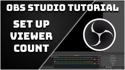 How To Set Up The Viewer Count Widget Obs Studio Tutorial Youtube