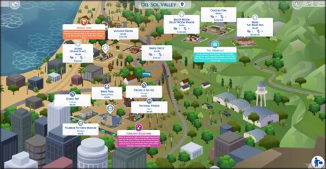 The Sims 4 Map
