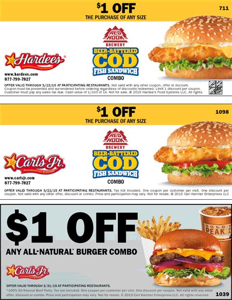 Current Printable Current Hardees Coupons