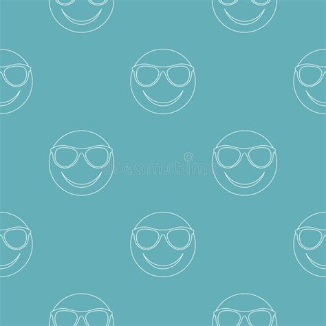 Smile Pattern Vector Seamless Stock Vector Illustration Of Face