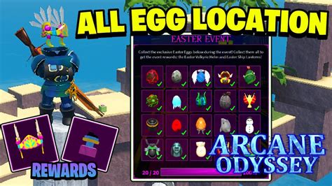 All Egg Locations In Arcane Odyssey Youtube