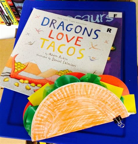 Paper Plate Taco Craft To Go With The Book Dragons Love Tacos
