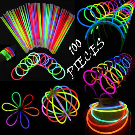 Mega Glow Party Pack Included Ball Connectors Bunny Ears Light Glasses Bargain Ebay