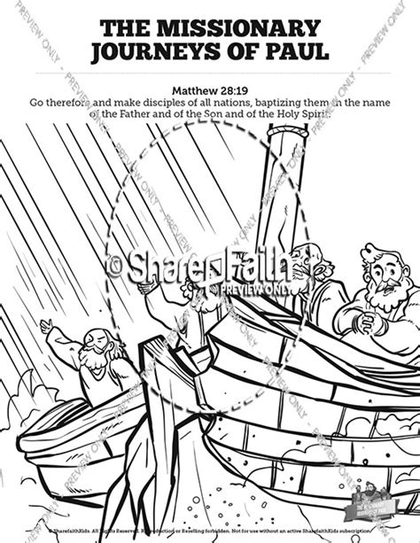 They meet and convert a woman troas: Paul Missionary Journeys Coloring Pages at GetColorings ...