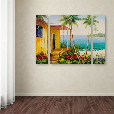 Coupe's key west faux canvas print. Trademark Fine Art 30 in. x 41 in. "Key West Villa" by Rio ...