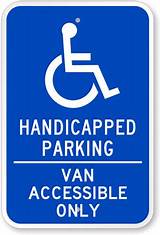 Handicap Van Accessible Parking Pictures