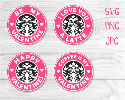 Layered Valentines Day Starbucks Logos Svg Png  Etsy