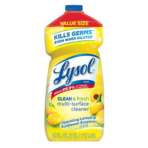 Lysol Multi Surface Cleaner Sanitizing And Disinfecting Pour To Clean