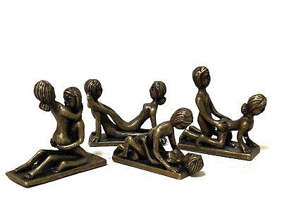 Brass Sex Position Figur Statue Amulet Sexual Lover Attraction Charm