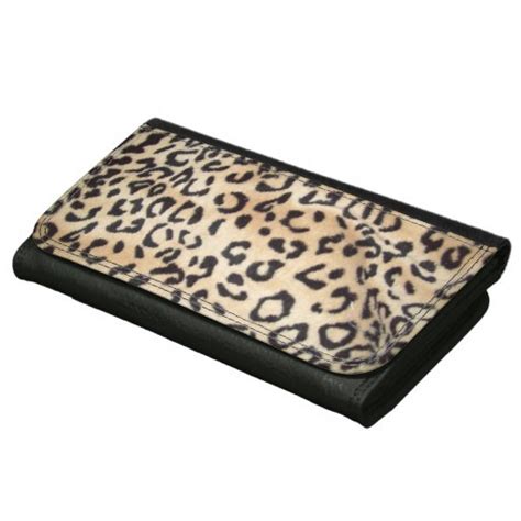 Leopard Print Leather Wallet Wallets For Women Zazzle