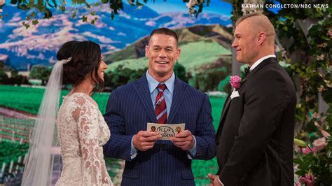 John Cena Officiates Wedding On Nbcs Today Photos Wwe