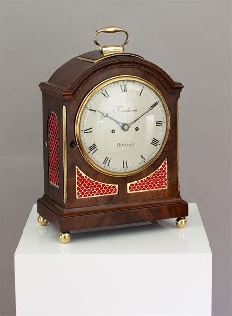 A Fine Quality Georgian Mahogany Bracket Clock By Handley And Moore Of London Retailed By