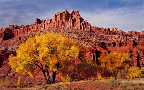 Autumn Landscape National Park In Utah Caters Usa Desktop Hd