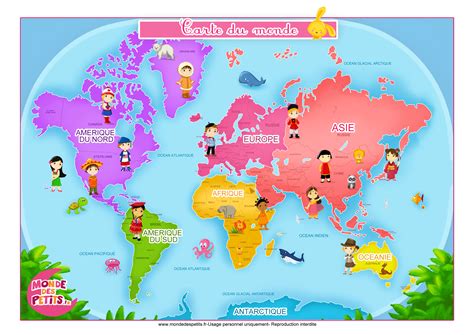 Carte Du Monde Les 5 Continents My Blog