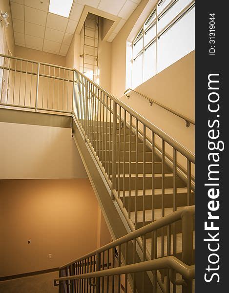Stairwell And Emergency Exit In Building Free Stock Images And Photos