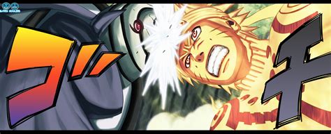 Naruto Vs Tobi Bijuu Mode Vs Tobis Strongest Form Daily Anime Art