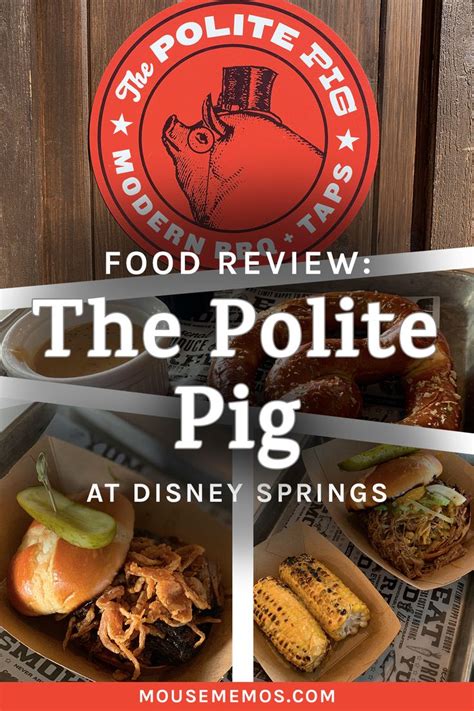 The Mouse Memos Food Review Of The Polite Pig In Disney Springs Tasty