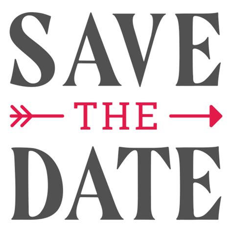 Save The Date Lettering Transparent Png And Svg Vector File