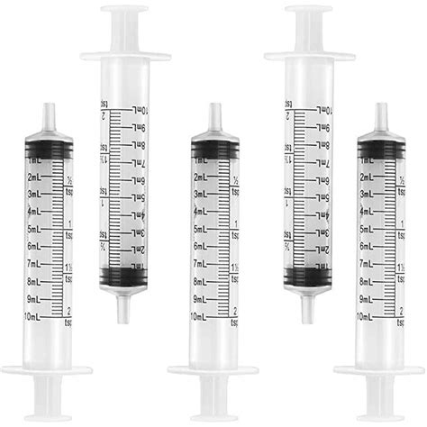 10ml Oral Syringes By Terumo 5 Pack Luer Slip Tip No Needle Fda