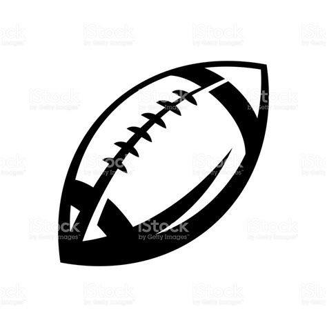 Stylized American Football vector icon | American football, Football icon, Football vector