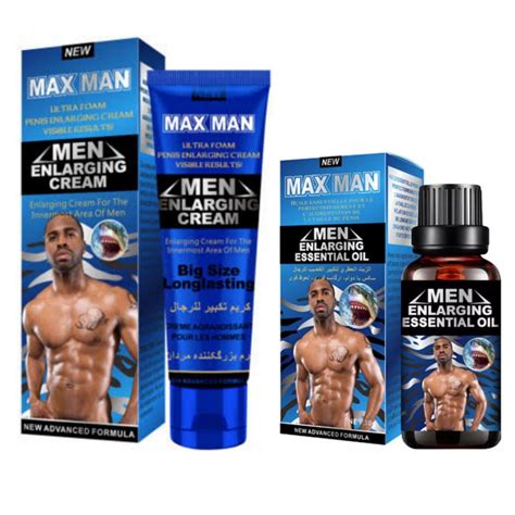 Lilhe Blue Men Enlargement Cream And Essential Oil Kit For Extra