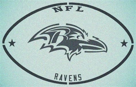 Baltimore Ravens Football Stencil Sport Football Stencils Ebay