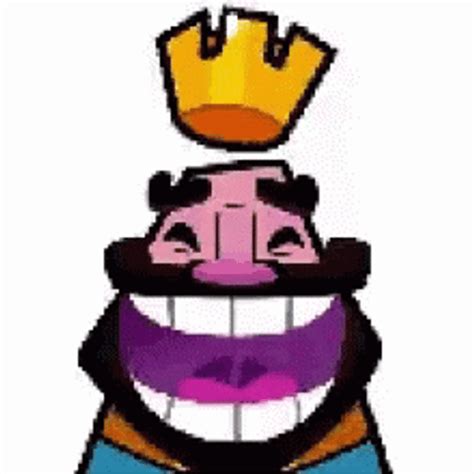 Video Game Clash Royale Laughing King Emote 