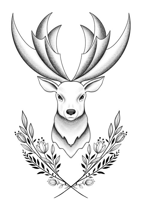 Deer Tattoo Design By Soppeldunk On Deviantart