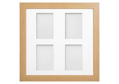 Watson Multi Aperture Beech 157x157 Frame With White Mount Cut For