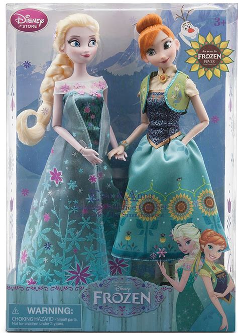 Disney Frozen Frozen Fever Anna And Elsa Dolls Summer Solstice Exclusive 12 Doll 2 Pack Toywiz
