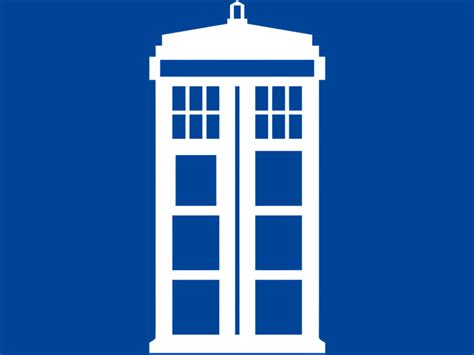 Police Box Tardis Doctor Who White By Stickeesbiz On