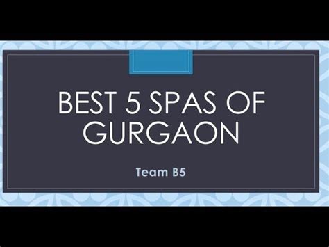 Best Spas In Gurgaon Good Massage Massage Center Best Spa