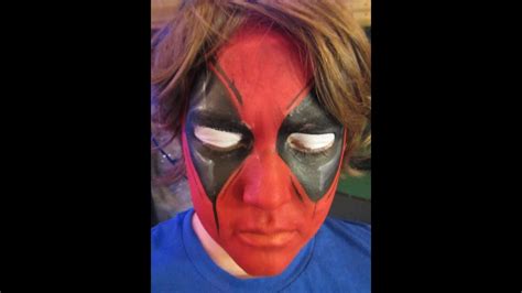 Wow, this actually looks better than many of the deadpool costumes we see at conventions. DEADPOOL! Facepainting by Snowqueen - YouTube