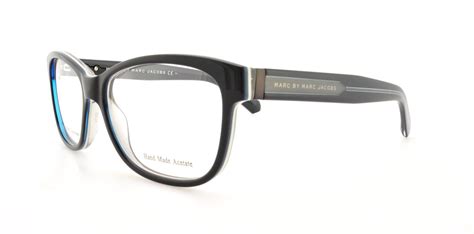 marc by marc jacobs eyeglasses mmj 586 0flo black white gray 52mm